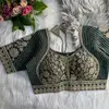 Tew Heavy Pure Italian Silk With Sequence Work Designer Blouse Wholesale Online